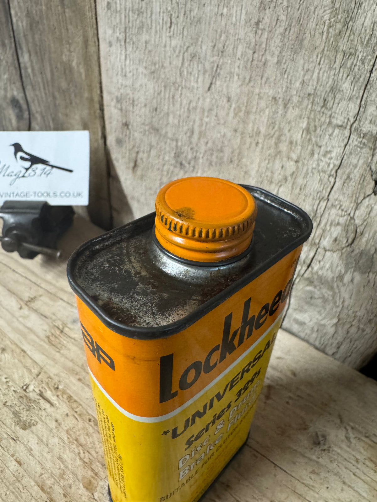 Vintage Lockheed Universal Series 329s Disc & Drum Brake Fluid Tin