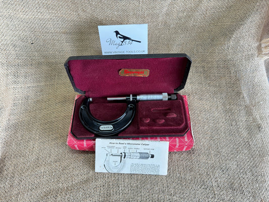 Starrett No 436 1-2” Micrometer with original box & case