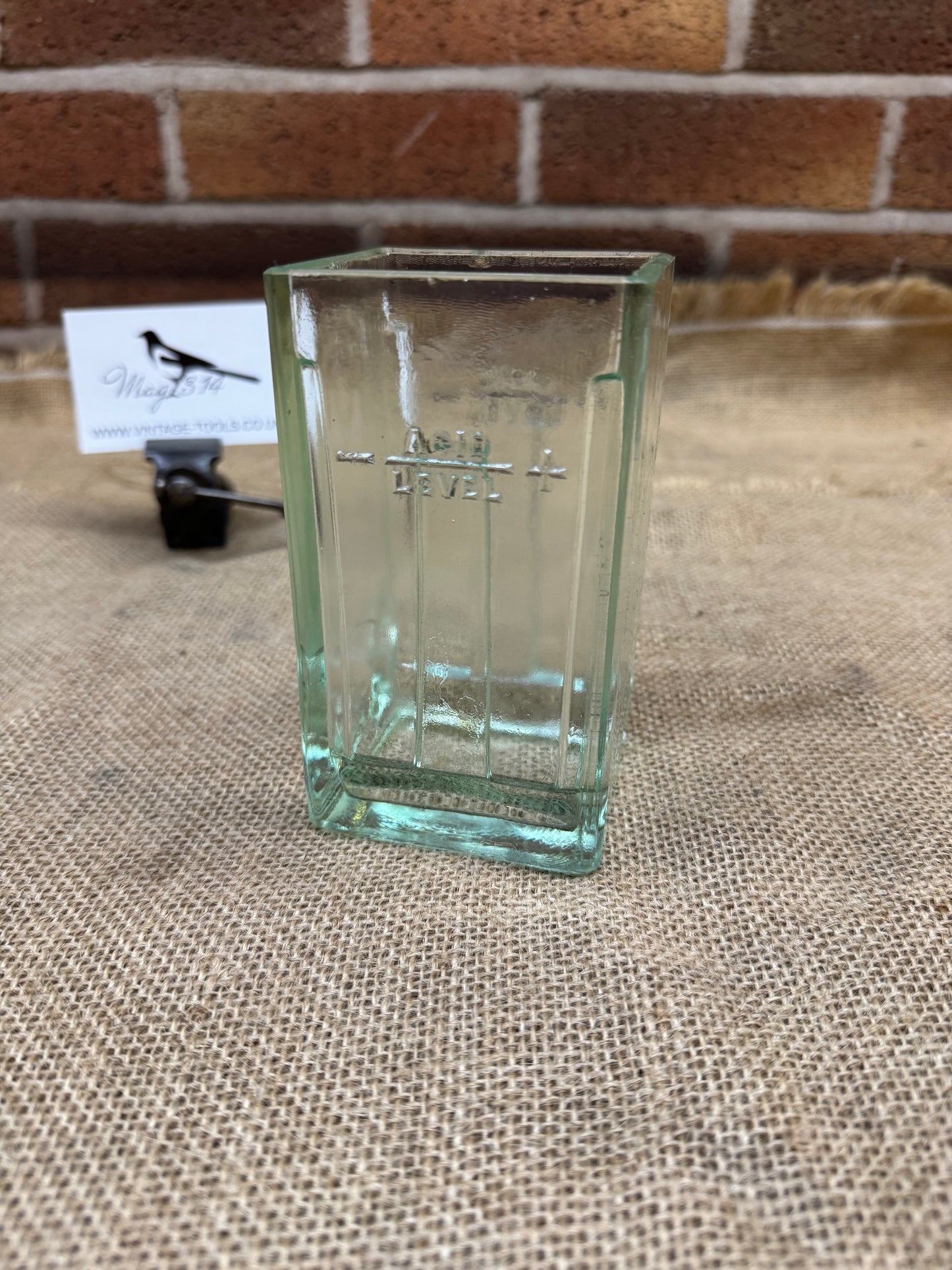 Vintage Exide Glass Battery Acid Jar