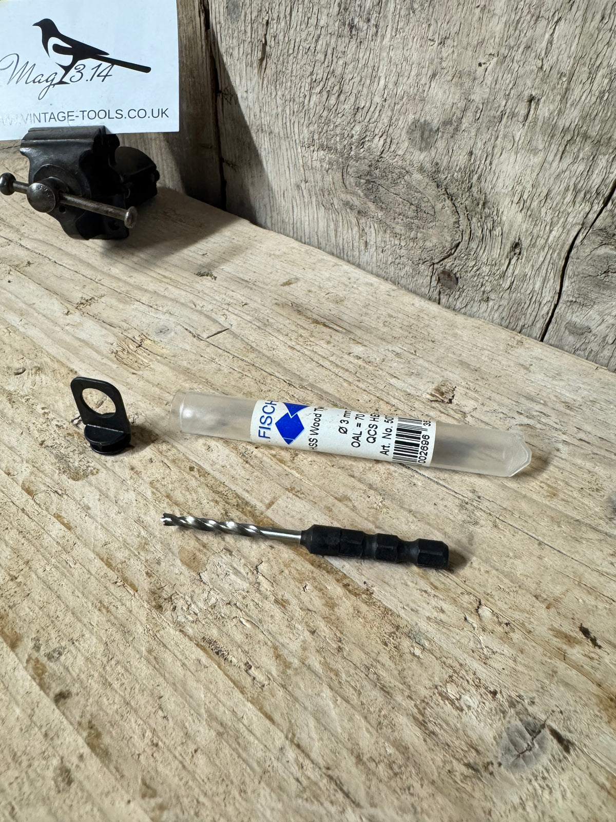 Fisch 3mm HSS Wood Twist Drill QCS Hex 507222