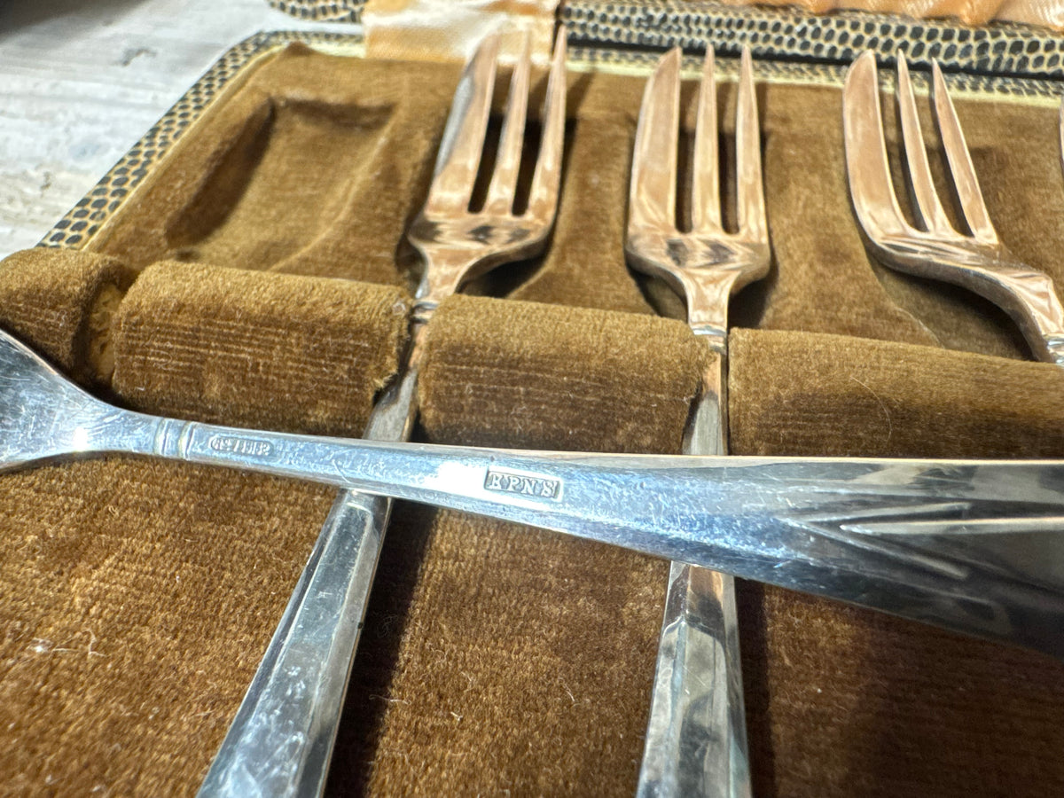 Vintage EPNS Dessert Fork Set