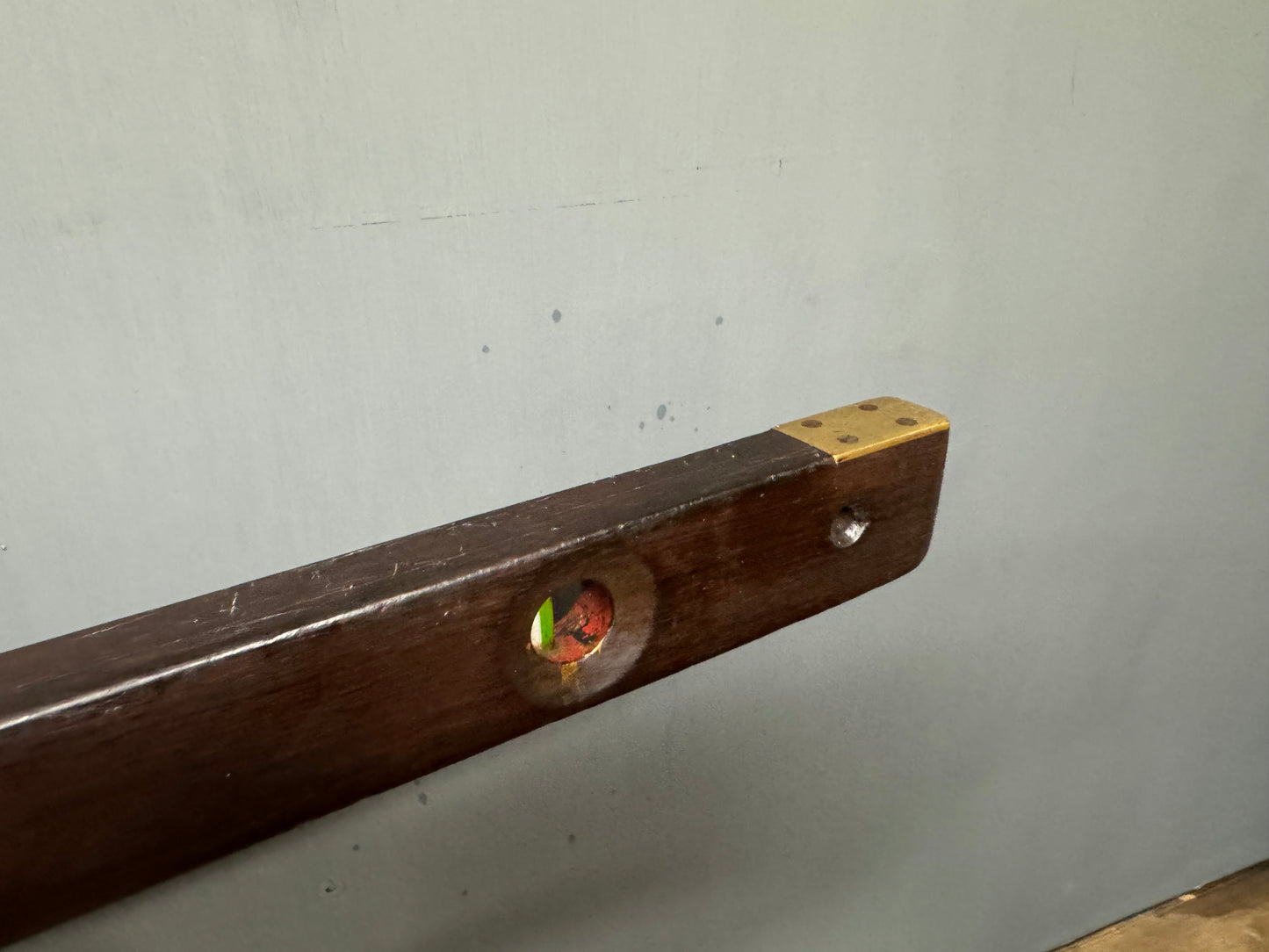 36” Hardwood & Brass Level