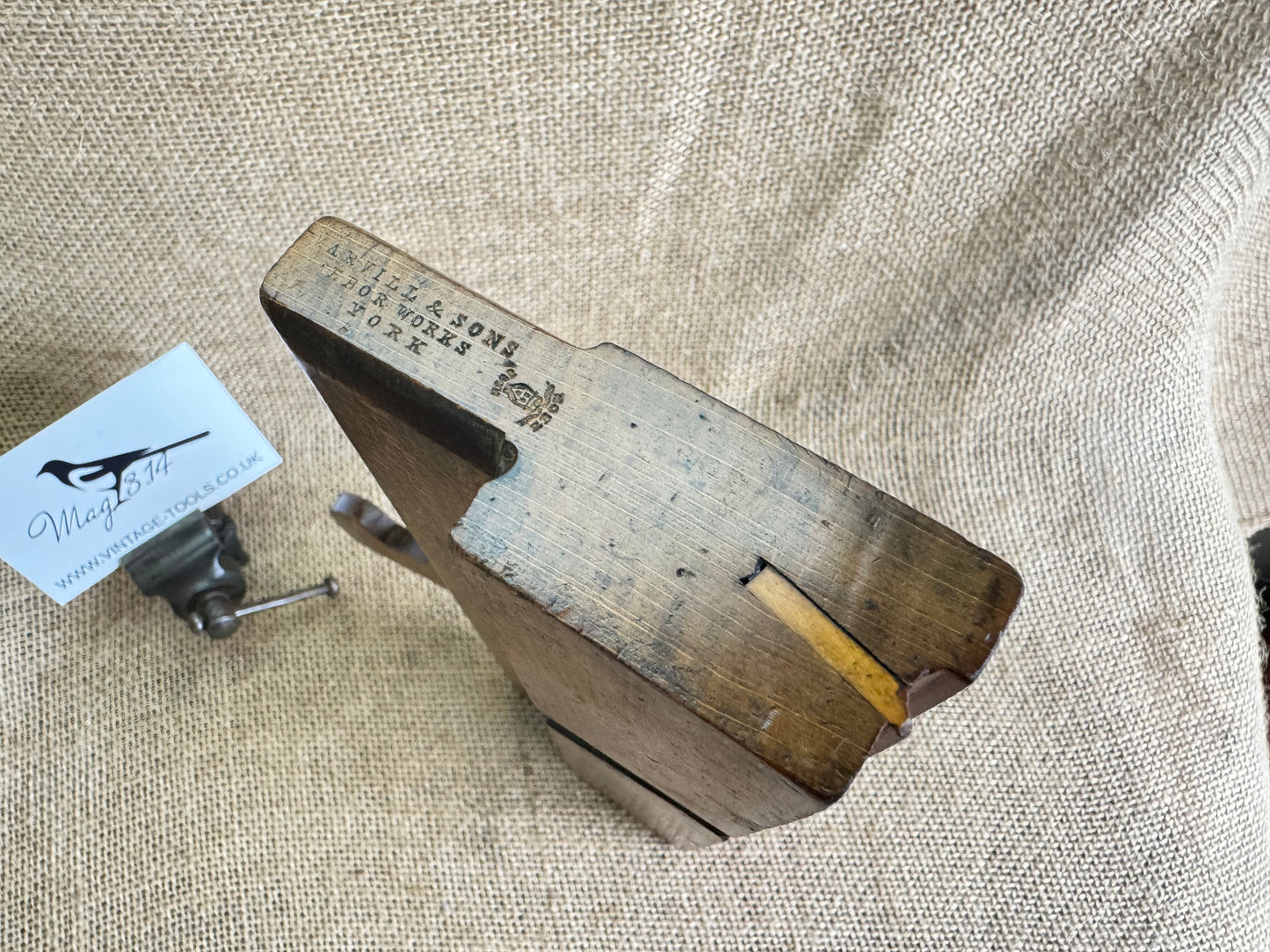 Beechwood Varvill & Sons No 2 1/4” Side Moulding Plane