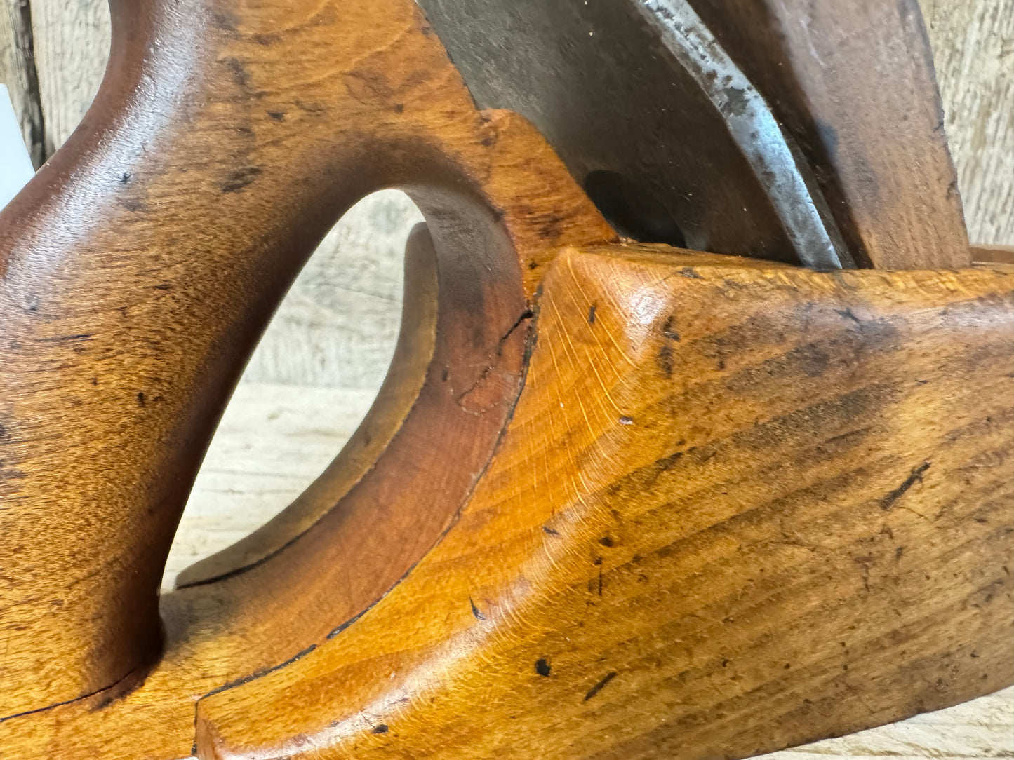 8" Beechwood Handled Coffin Plane
