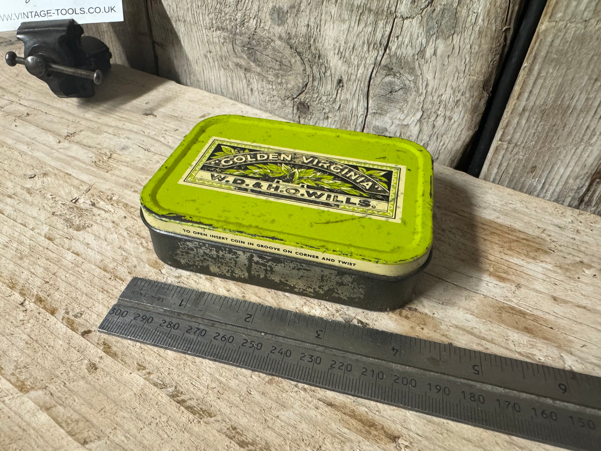 Vintage Golden Virginia WD & H Wills 2oz Tobacco Tin