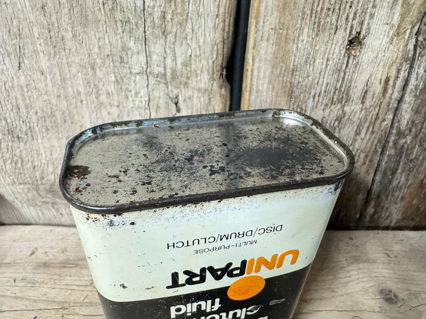 Vintage Unipart 550 Brake & Clutch Fluid Tin Can