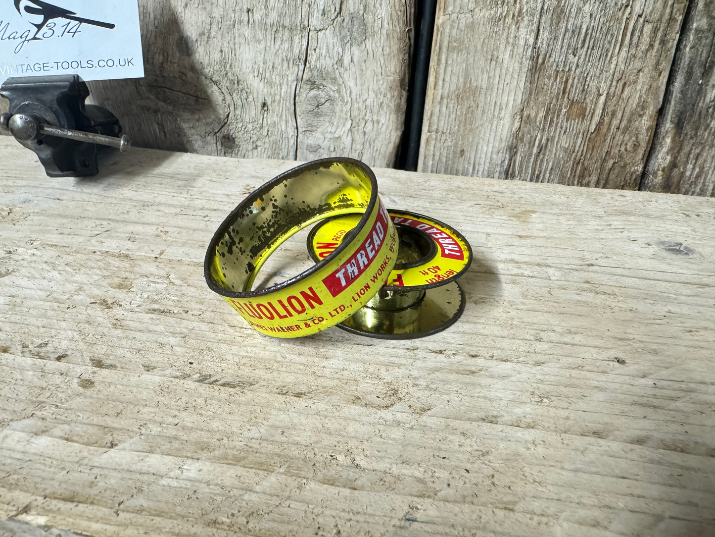 Vintage Fluolion PTFE Thread Tape Tin