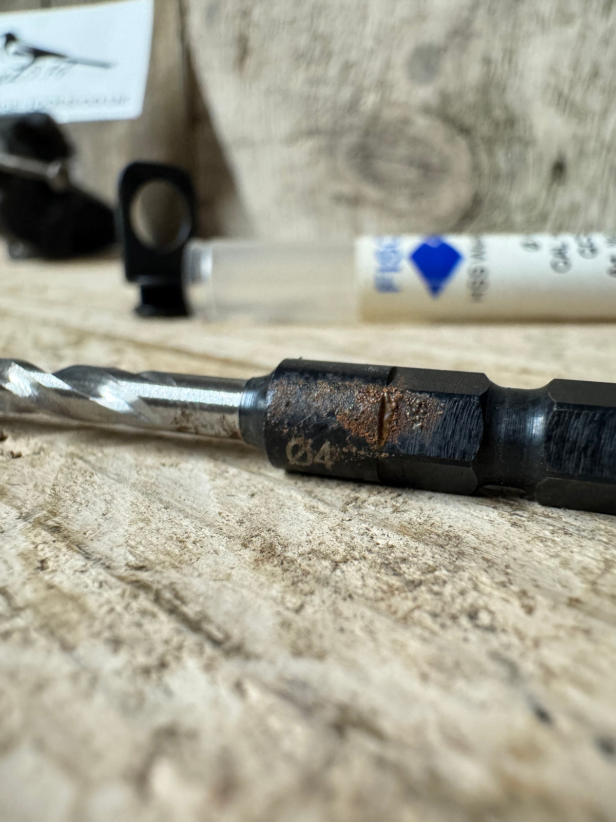 Fisch 4mm HSS Wood Twist Drill QCS Hex 507223