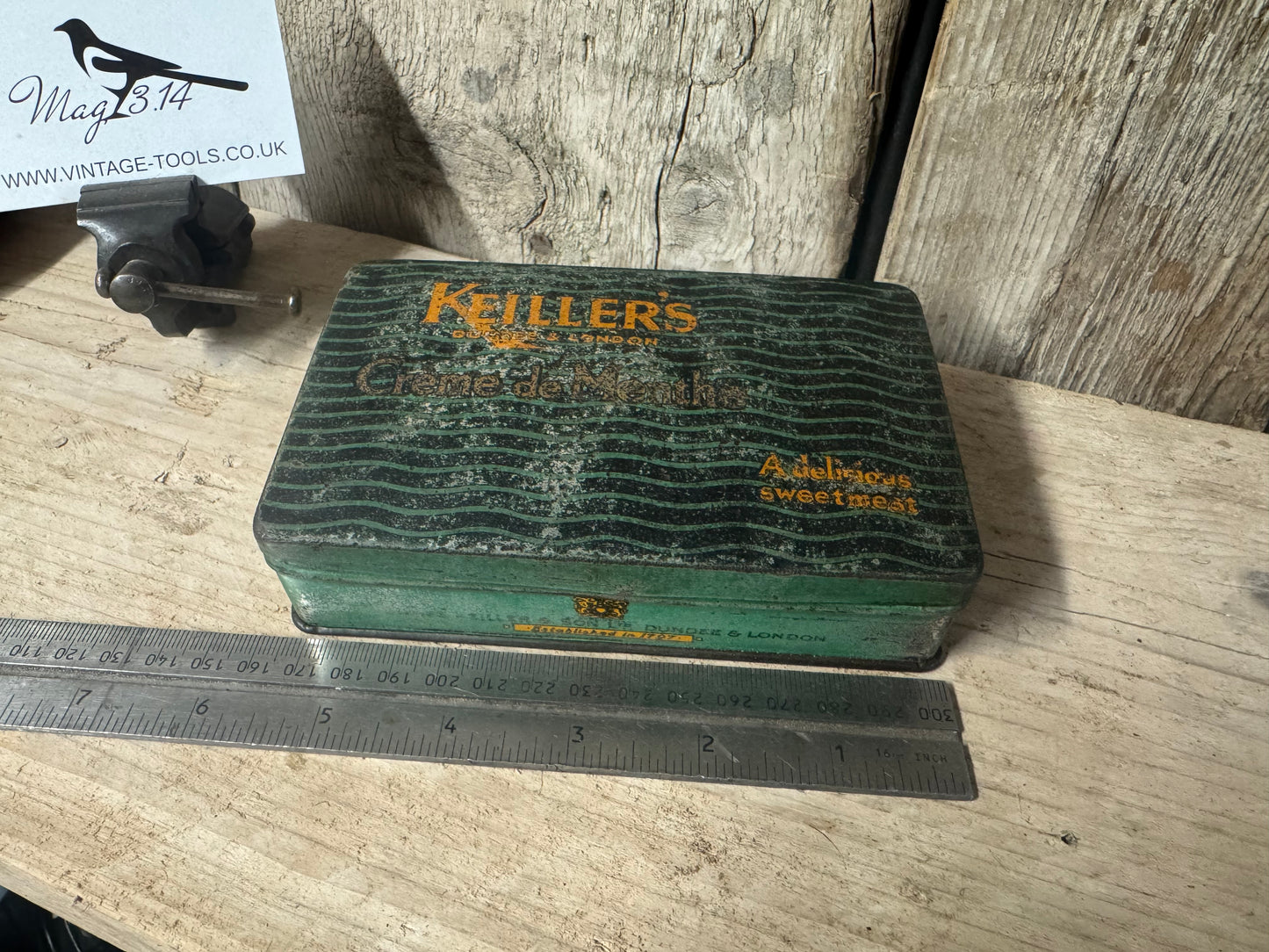 Keiller’s Crème De Menthe Tin.