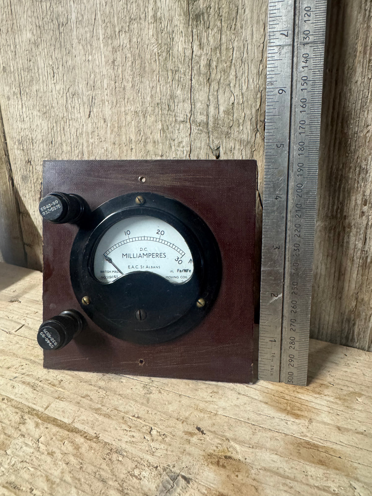 E.A.C St Albans No 29161 D.C Milliamperes Voltmeter