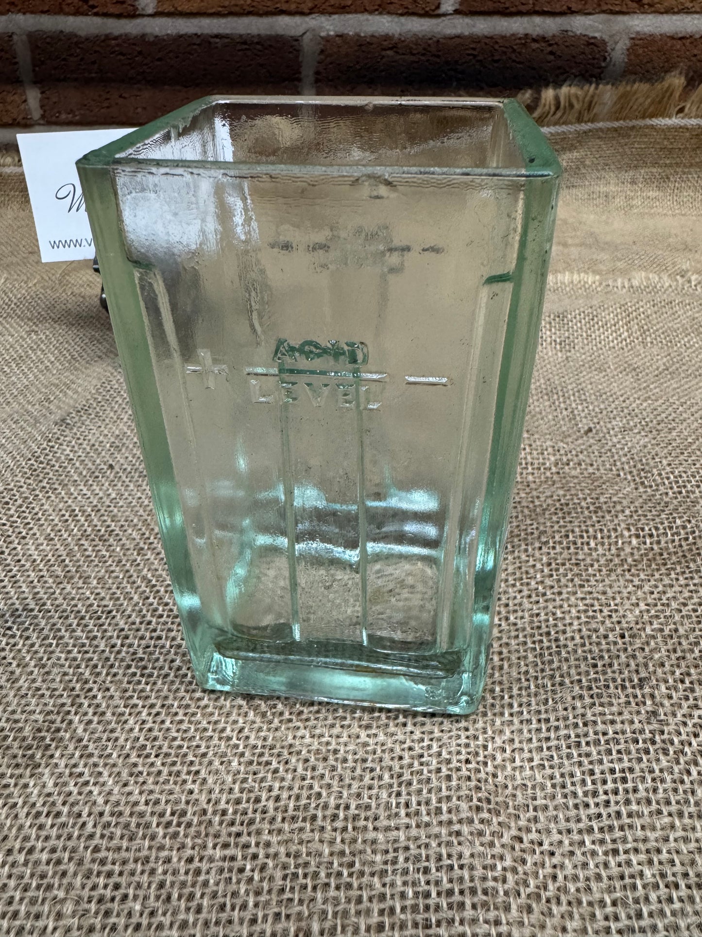 Vintage Exide Glass Battery Acid Jar