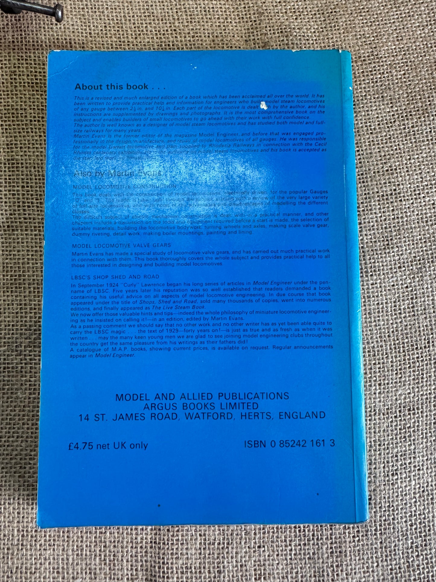 Manual of Model Steam Locomotive Construction Fourth Edition