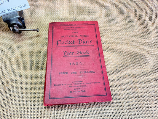 1894 Mechanical World Pocket Diary and Yearbook