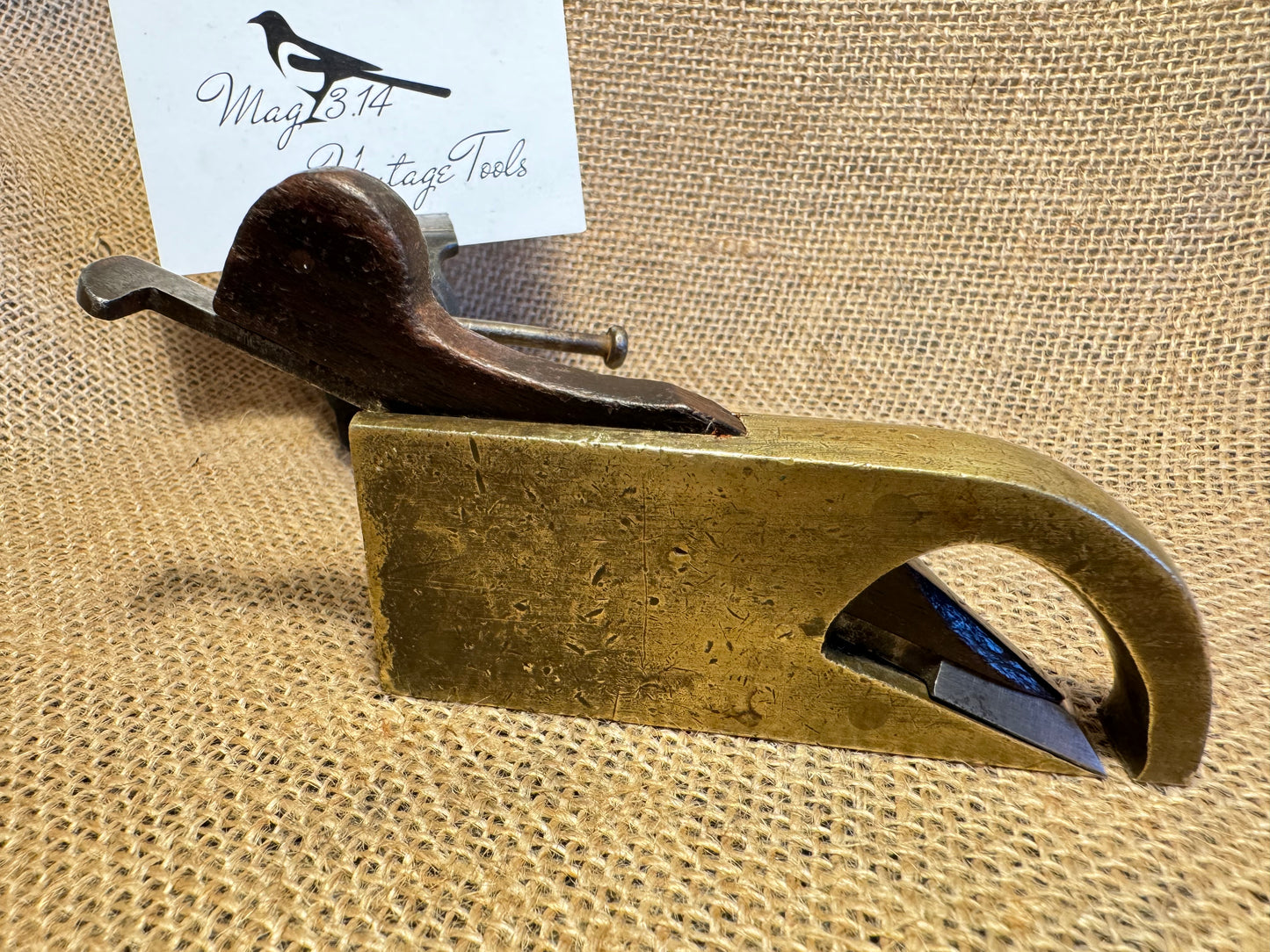 Antique Brass Marples 1/2” Bullnose Wood Plane