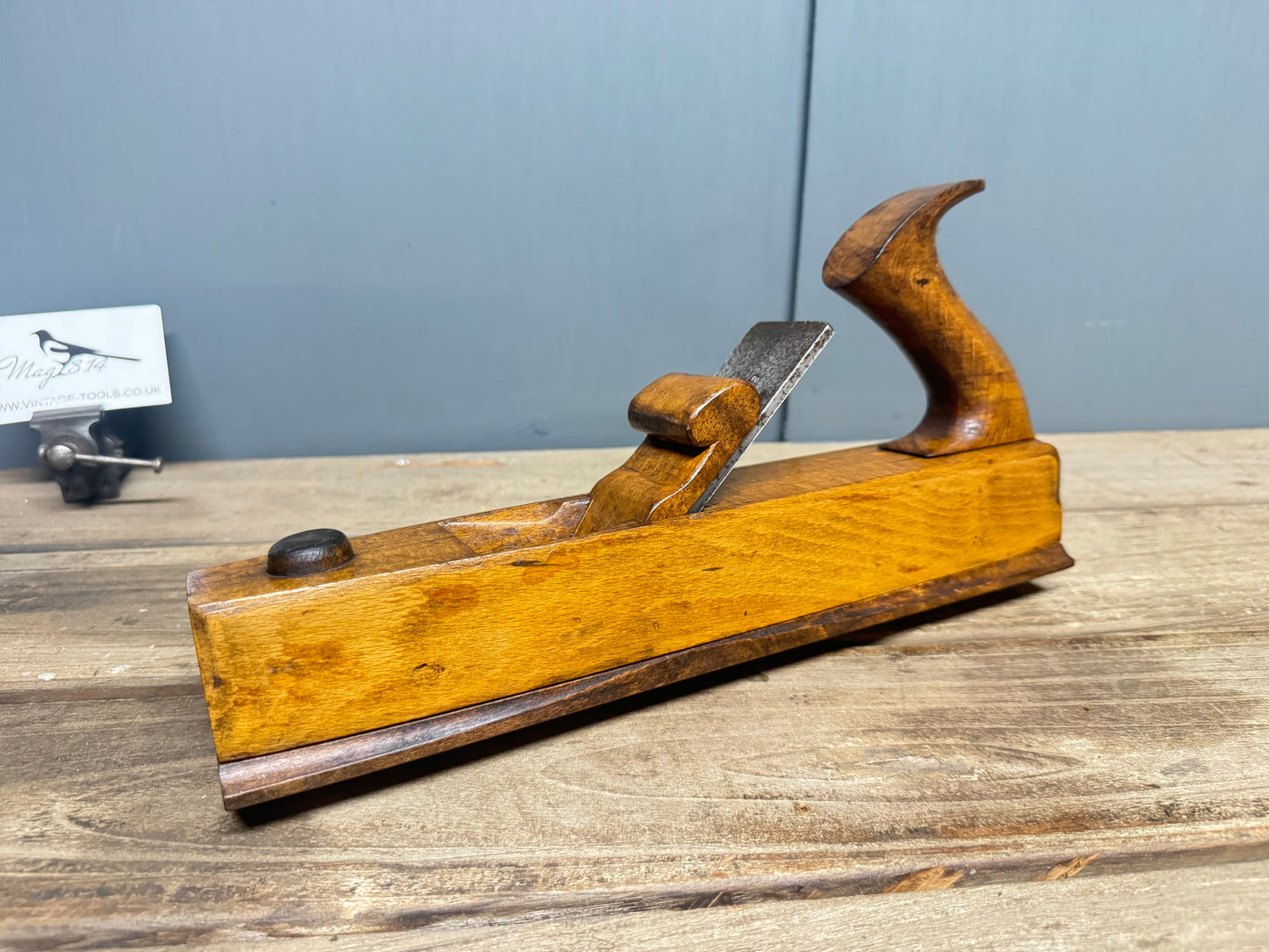 12" Patternmakers Beech Rounding Plane with 6 Interchangeable Soles