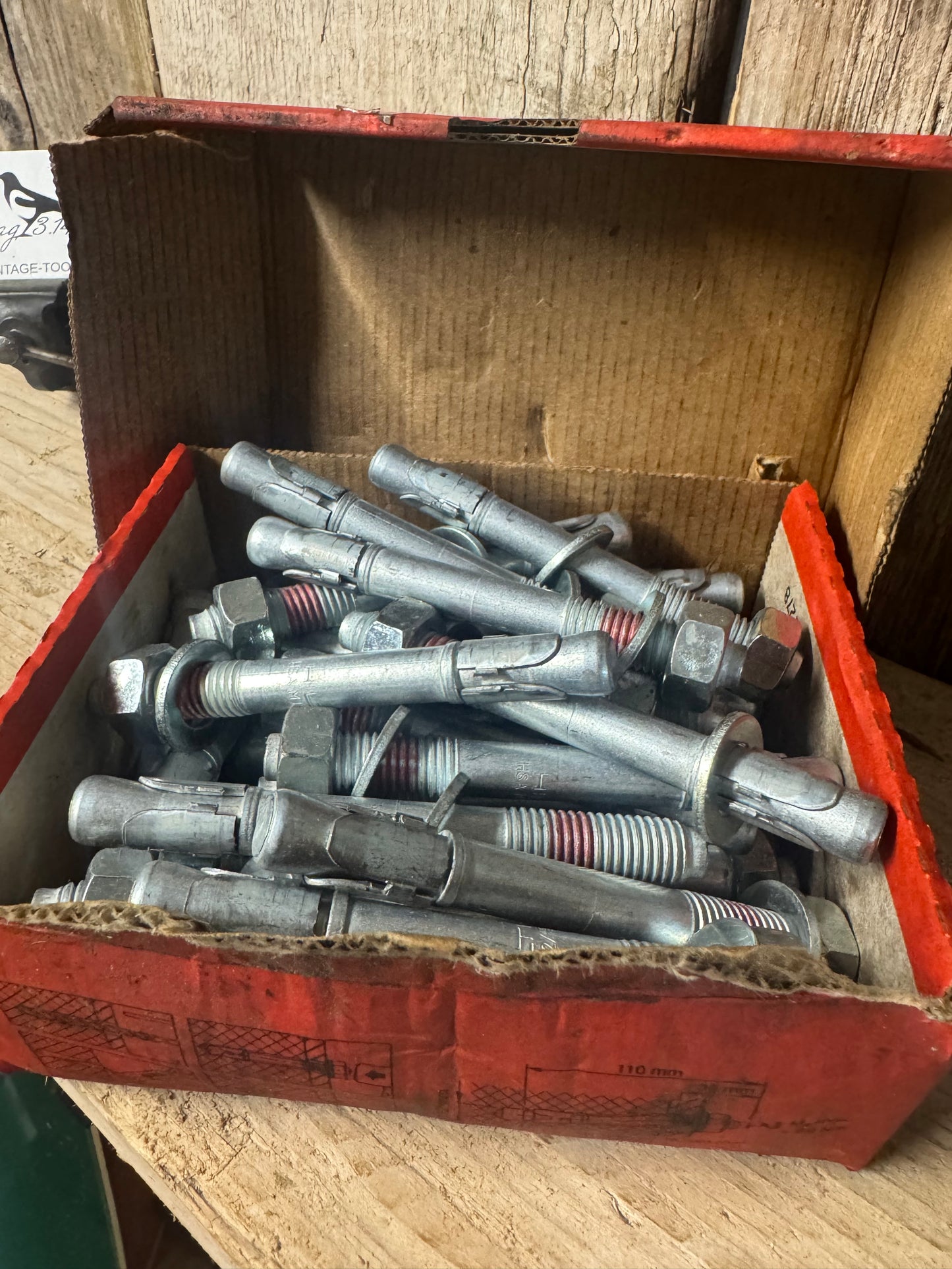 Hilti HSA M12 x 110/15 45 518/8 Stud Anchors Box of 30