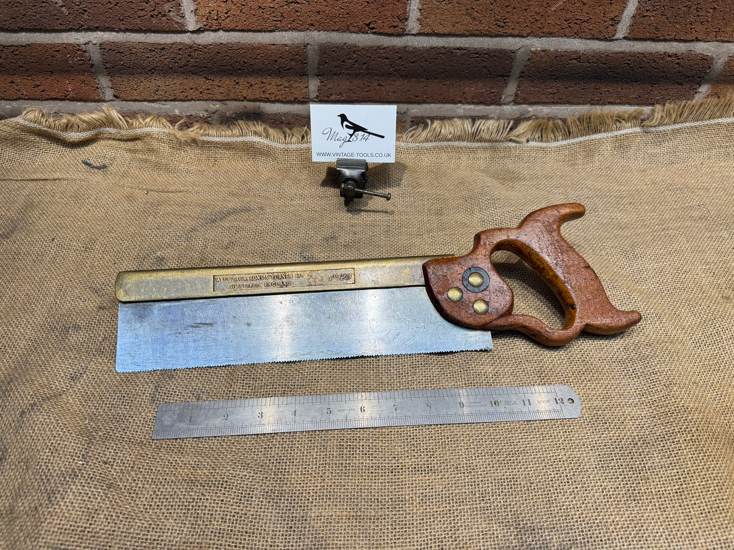 W Tyzack Sons & Turner No 120 Brass Back Tenon Saw