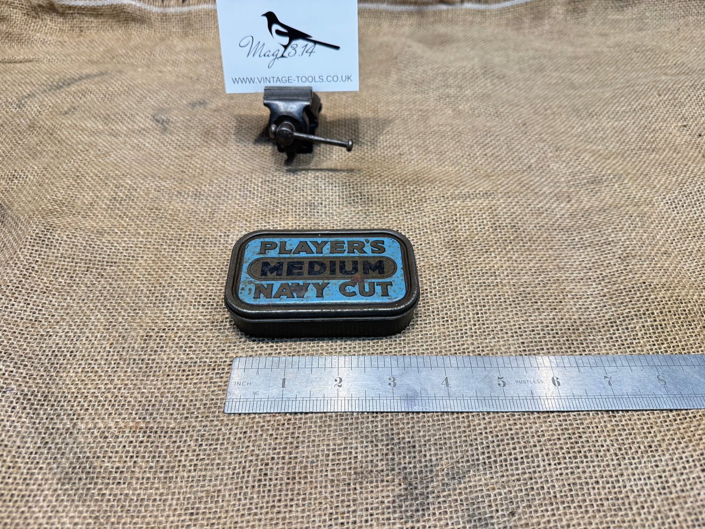 Players Navy Medium Cut Tobacco Tin