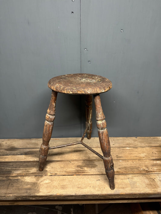 Antique Orton & Spooner 3 Leg Craftsman’s Stool