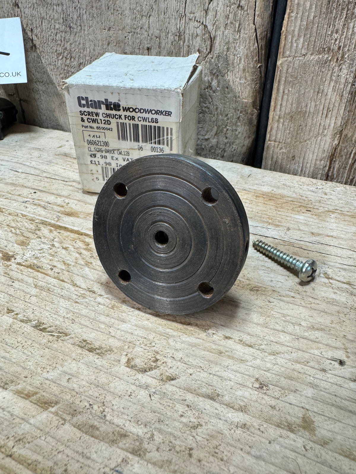 Clarke Screw Chuck for CWL6B & CWL12D