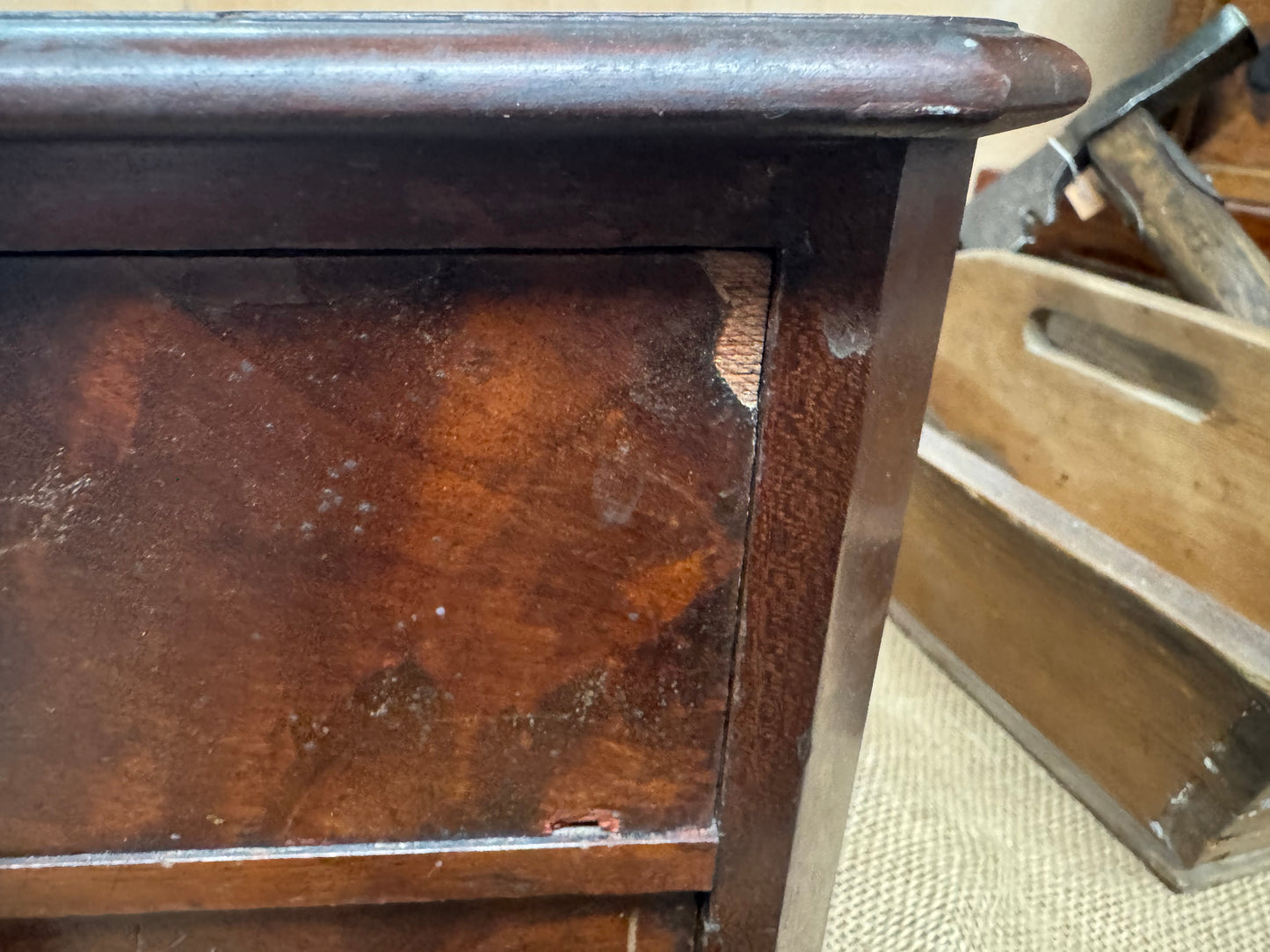 Pair of vintage wooden drawer units