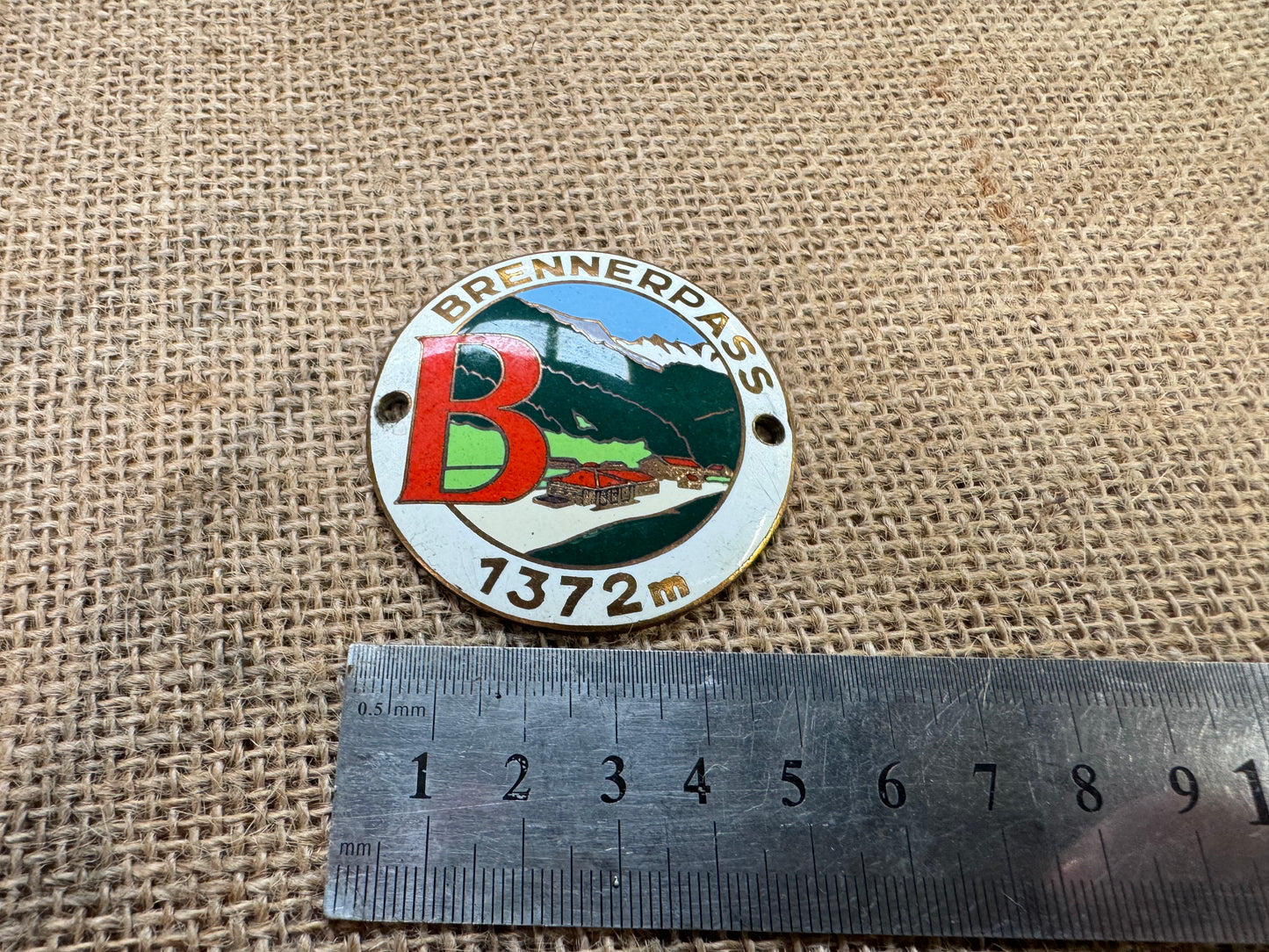 Brennerpass 1372m Classic Car Rally Badge