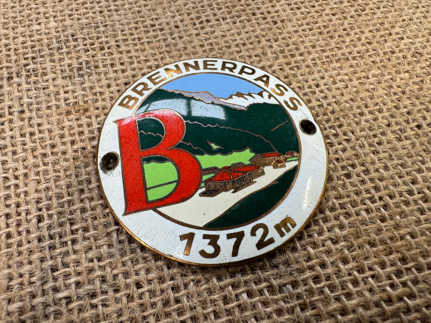 Brennerpass 1372m Classic Car Rally Badge