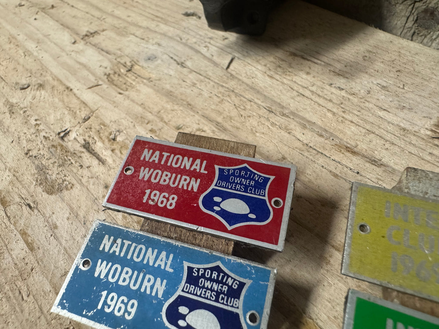 4 Sporting Owner Drivers Club Badges from 1969 & 1968