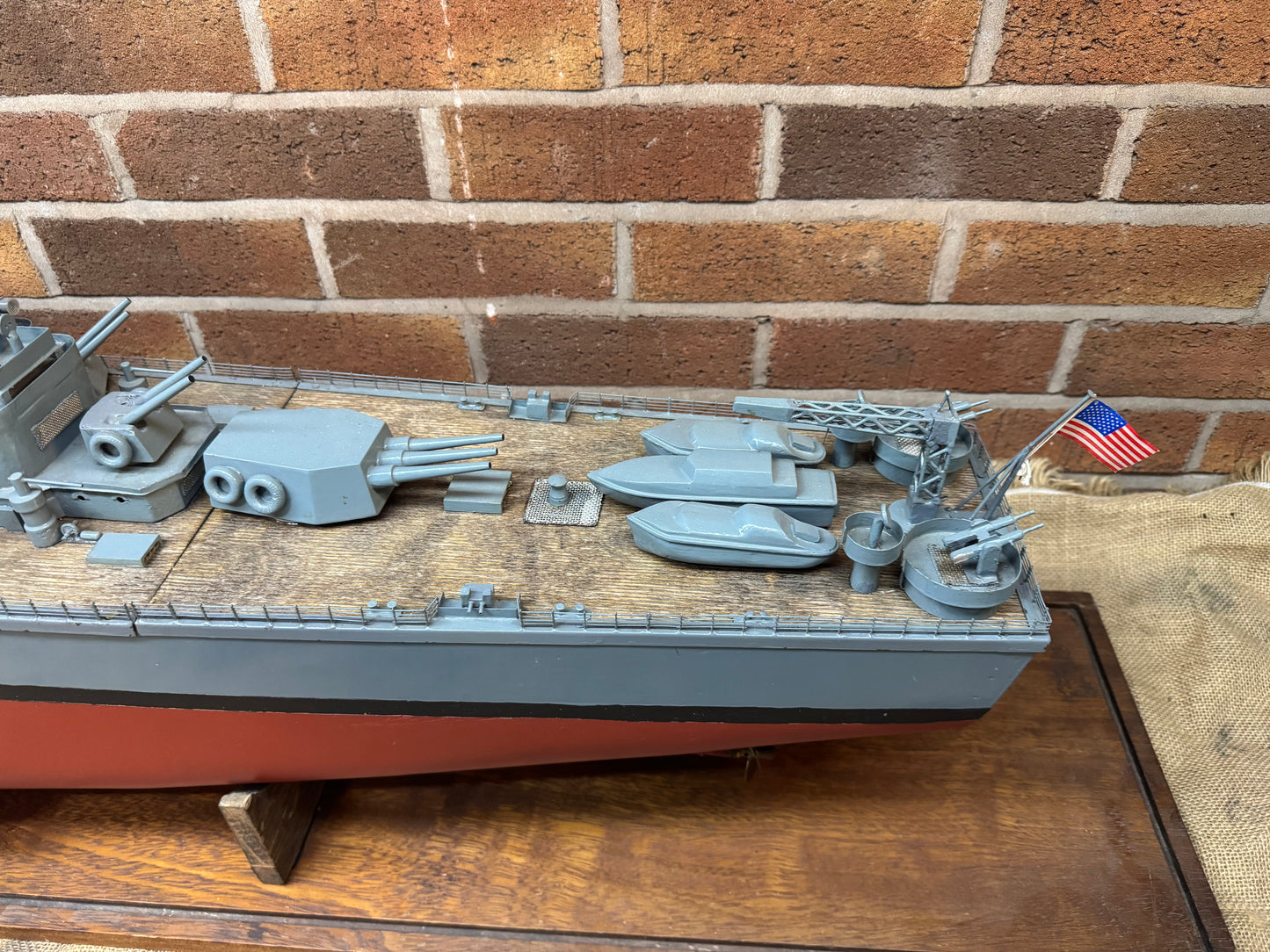 Vintage RC Model of The U.S.S. Newport News