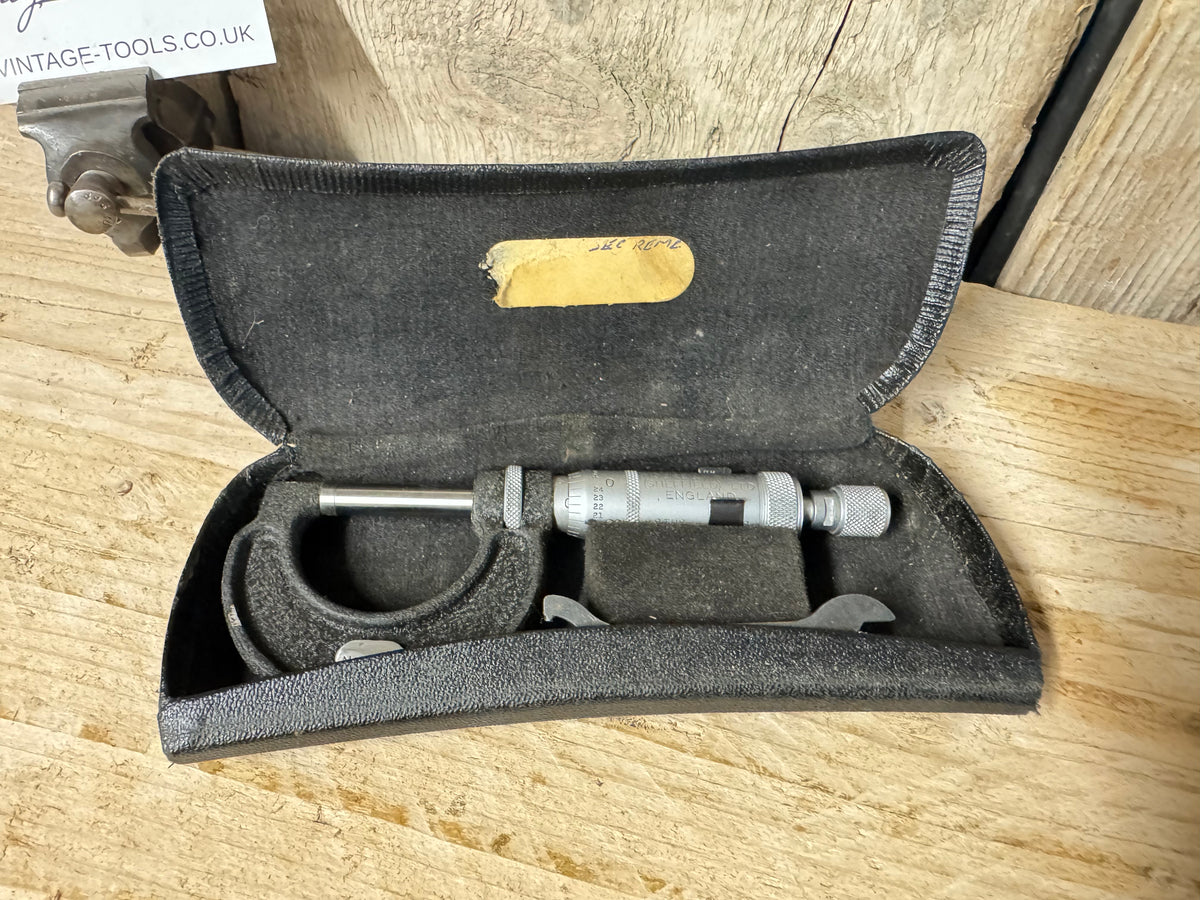 Moore & Wright No 965B 0-1" Micrometer with Military Broad Arrow