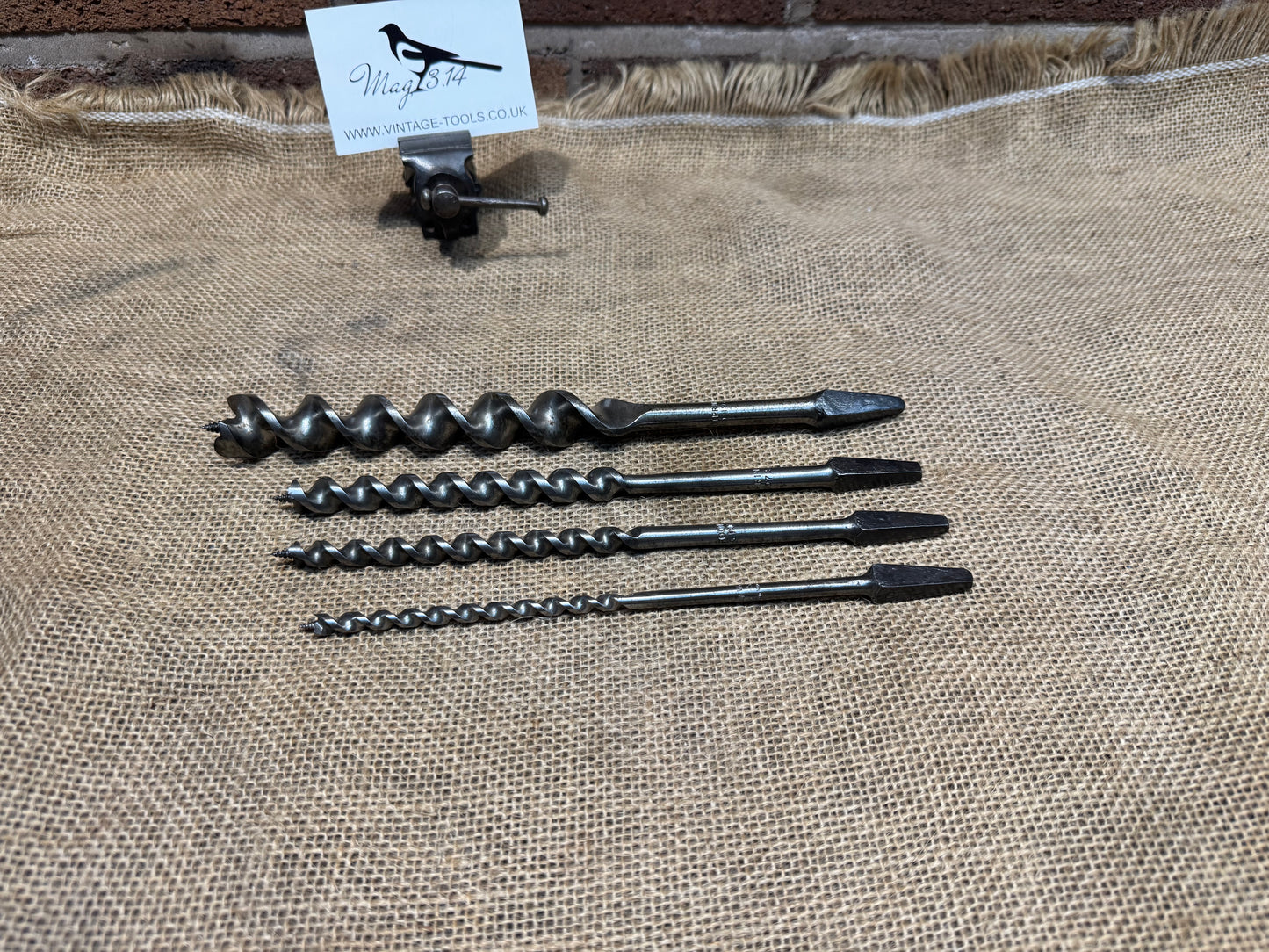 4 x GPO Marked Wood Auger Drill Bits