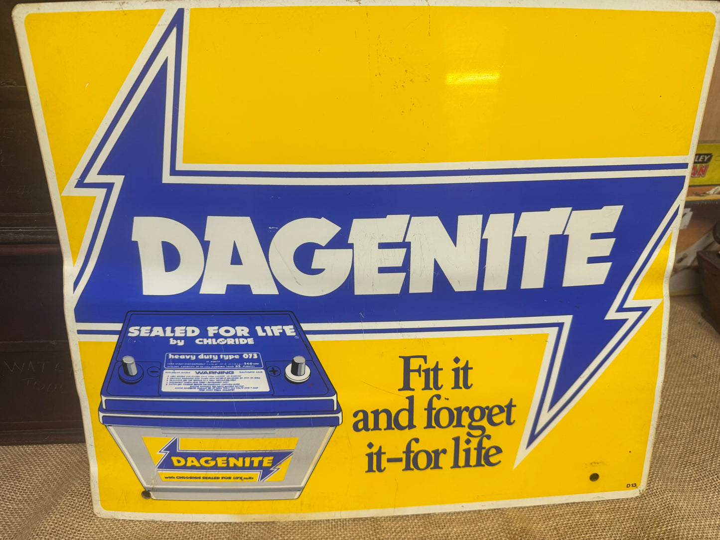 Dagenite Batteries Plastic Sign