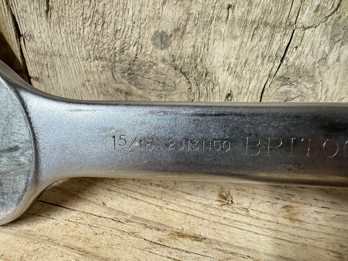 Britool 2J131150 15/16" & 1 1/2" Open Combination Spanner