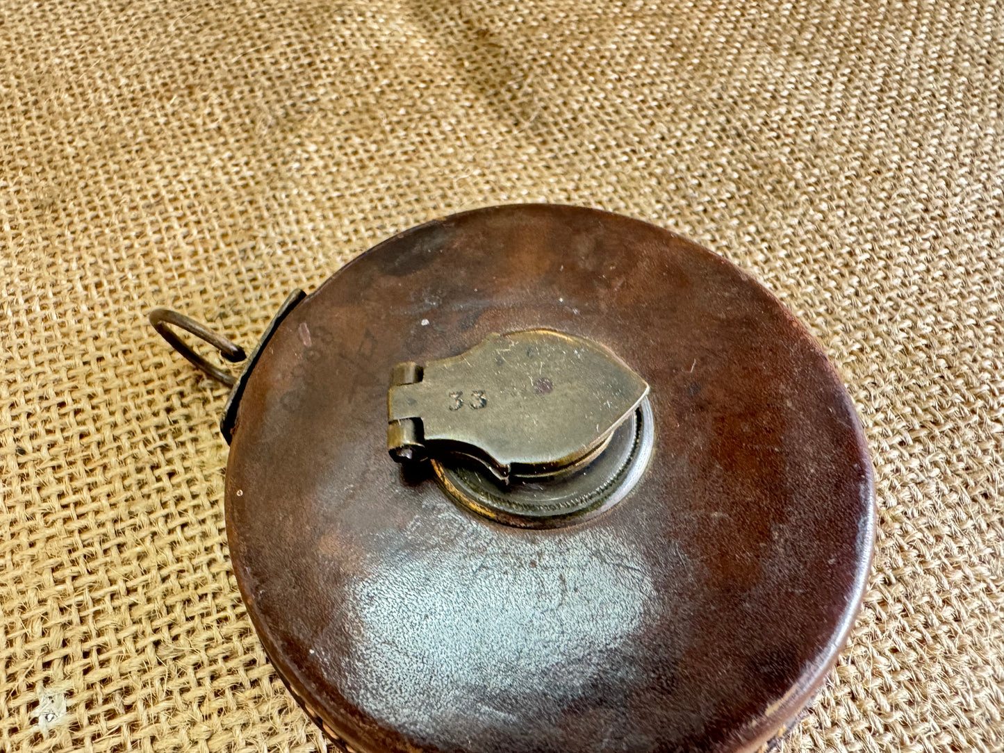 33ft Leather Cased Measuring Tape