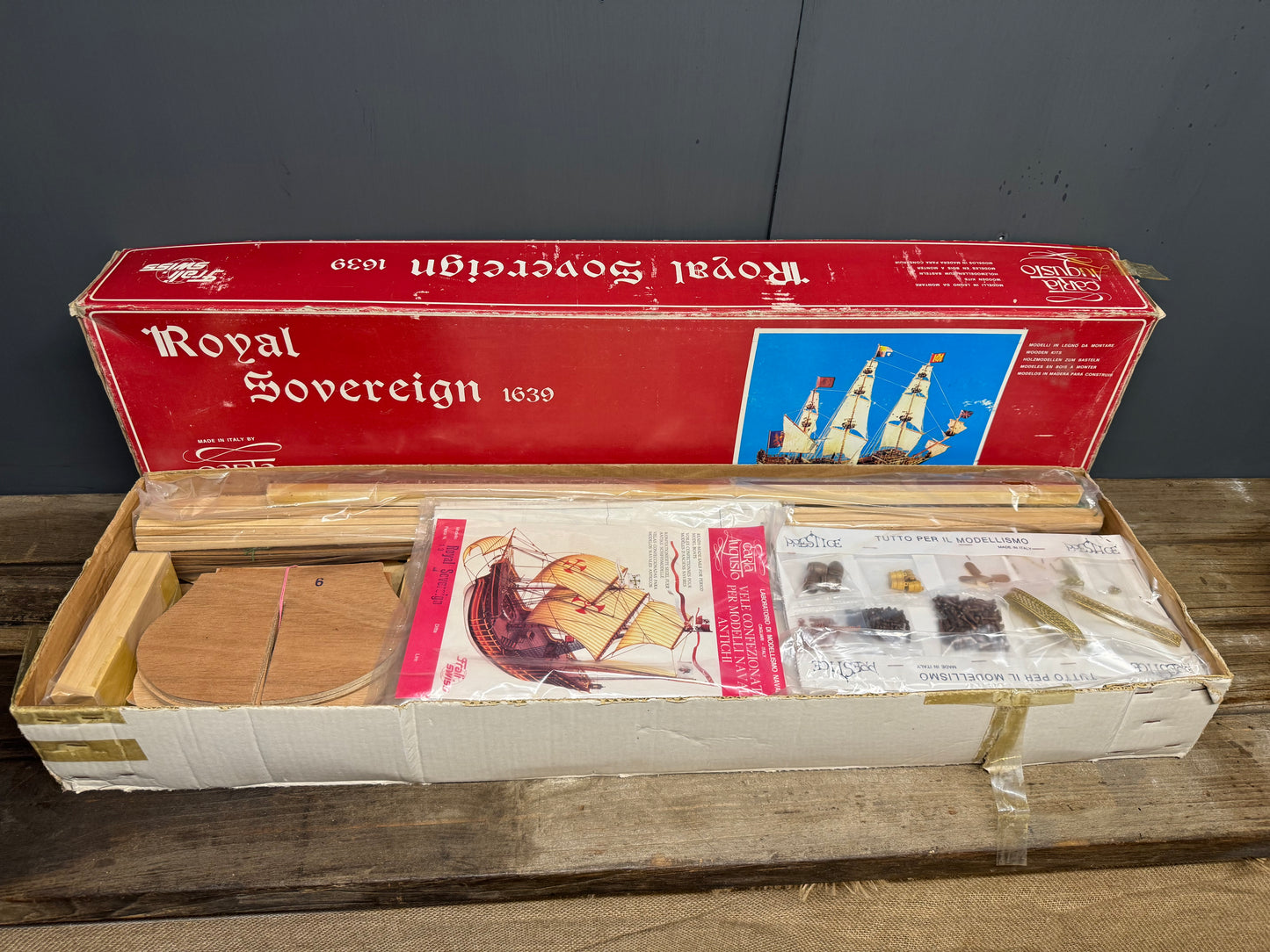 Carta Augusto 1639 Royal Sovereign Wooden Kit Model Boat