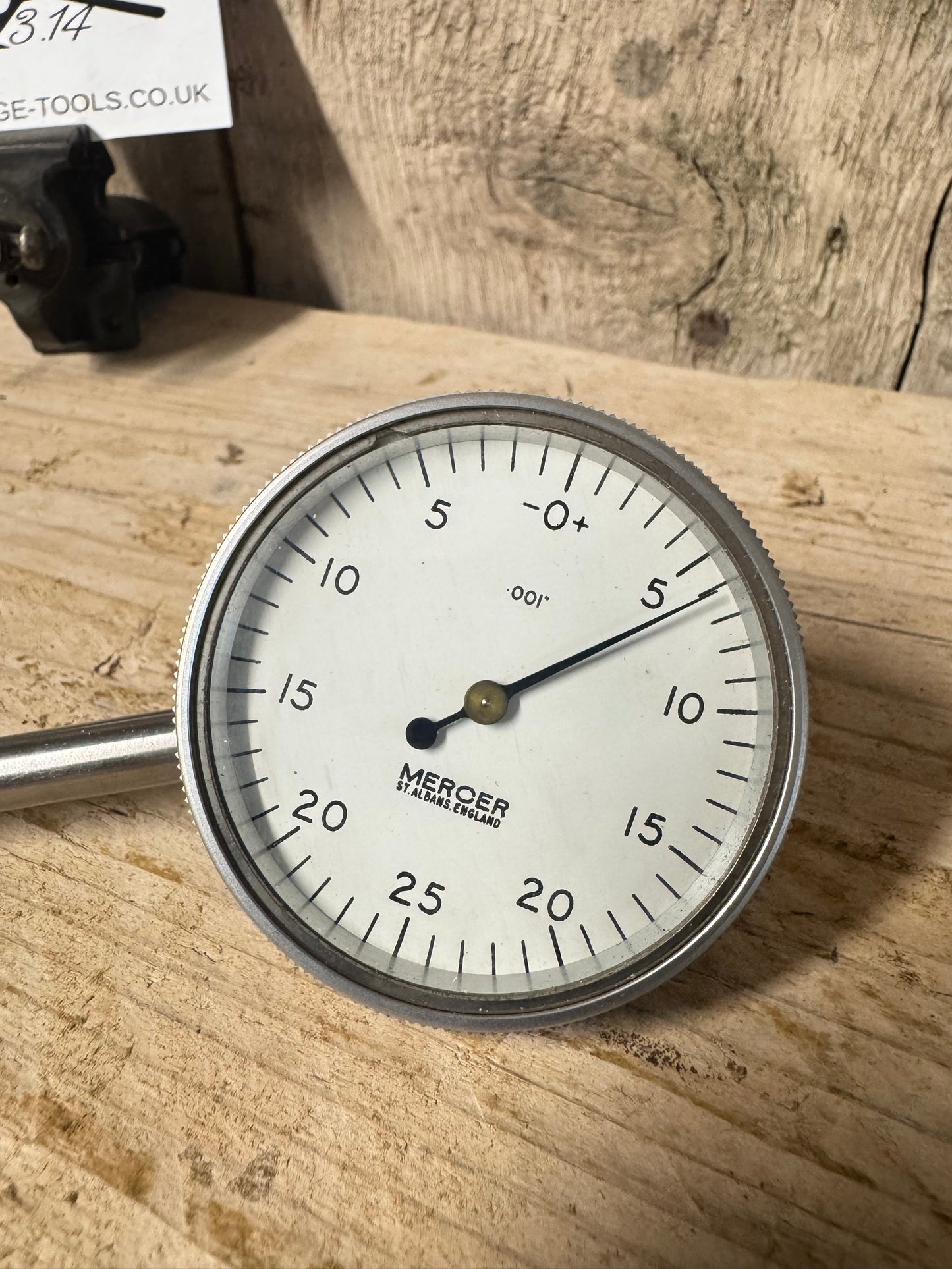 Mercer .001" Back Plunger Dial Indicator