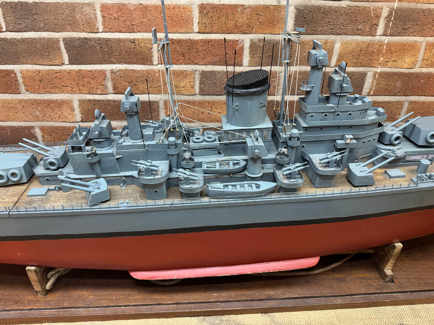 Vintage RC Model of The U.S.S. Newport News