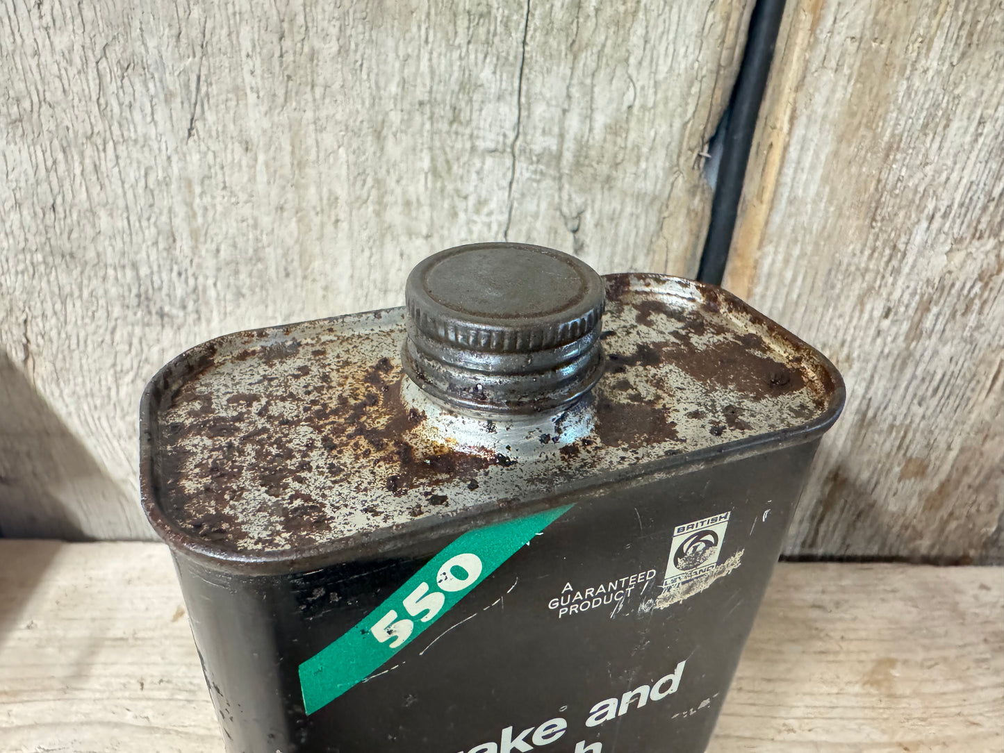 Vintage Unipart 550 Brake & Clutch Fluid Tin Can
