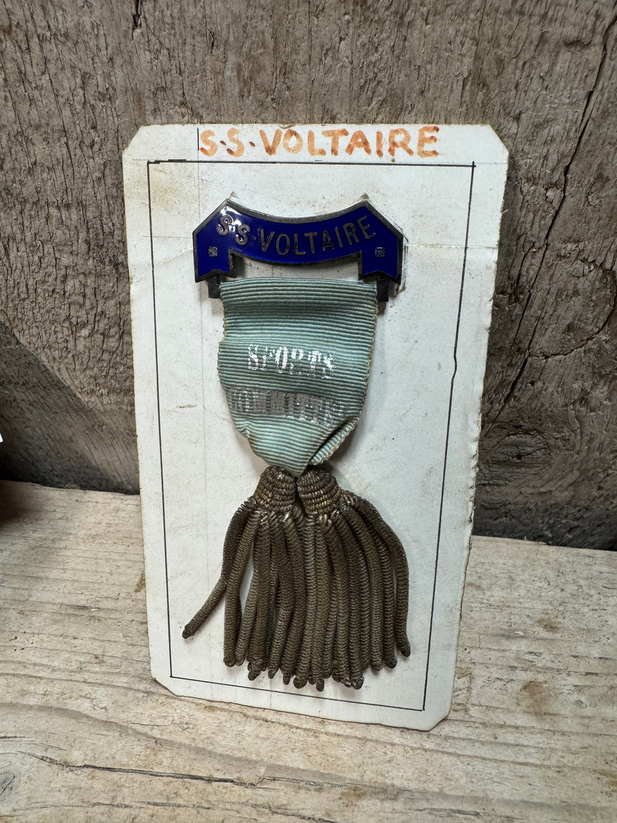 SS Voltaire Sports Committee Pin Badge