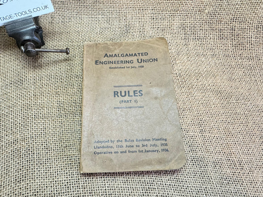 1935 Amalgamated Engineering Union Rules Part 1