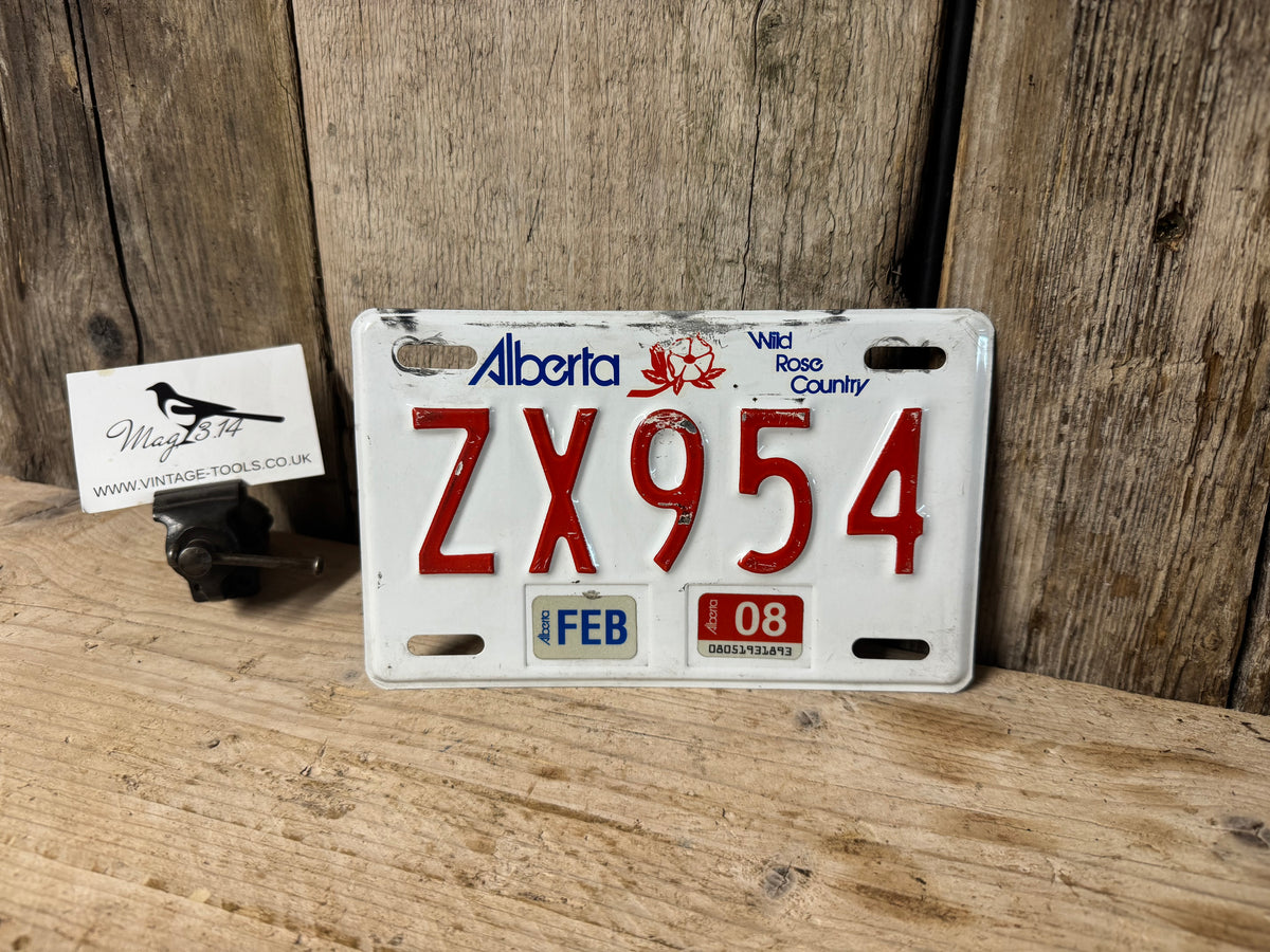 Alberta Wild Rose Country License Plate ZX954