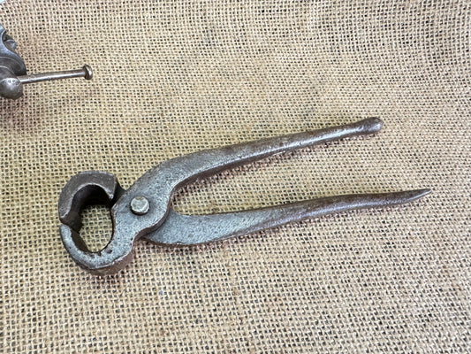 7” Vintage Pincer Pliers with Ball and Hook Handles