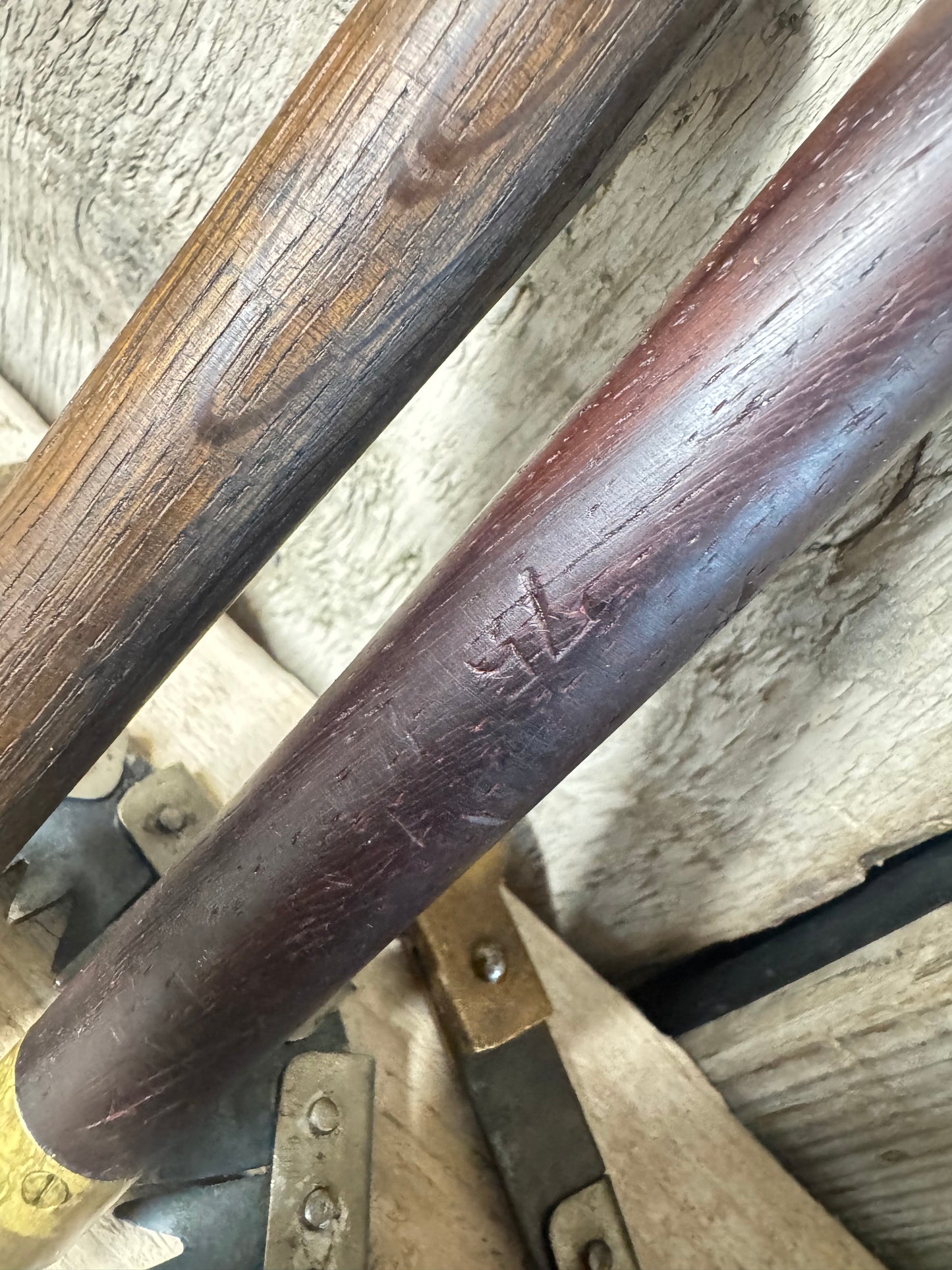 Francis Wood & Son 1918 WW1 Trench Saw with Handles and Leather Pouch