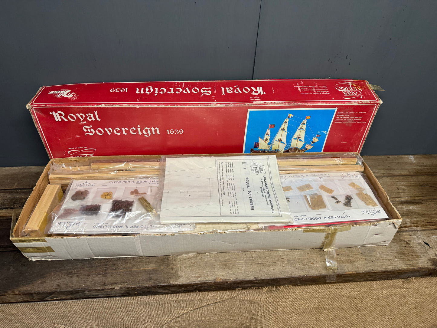 Carta Augusto 1639 Royal Sovereign Wooden Kit Model Boat
