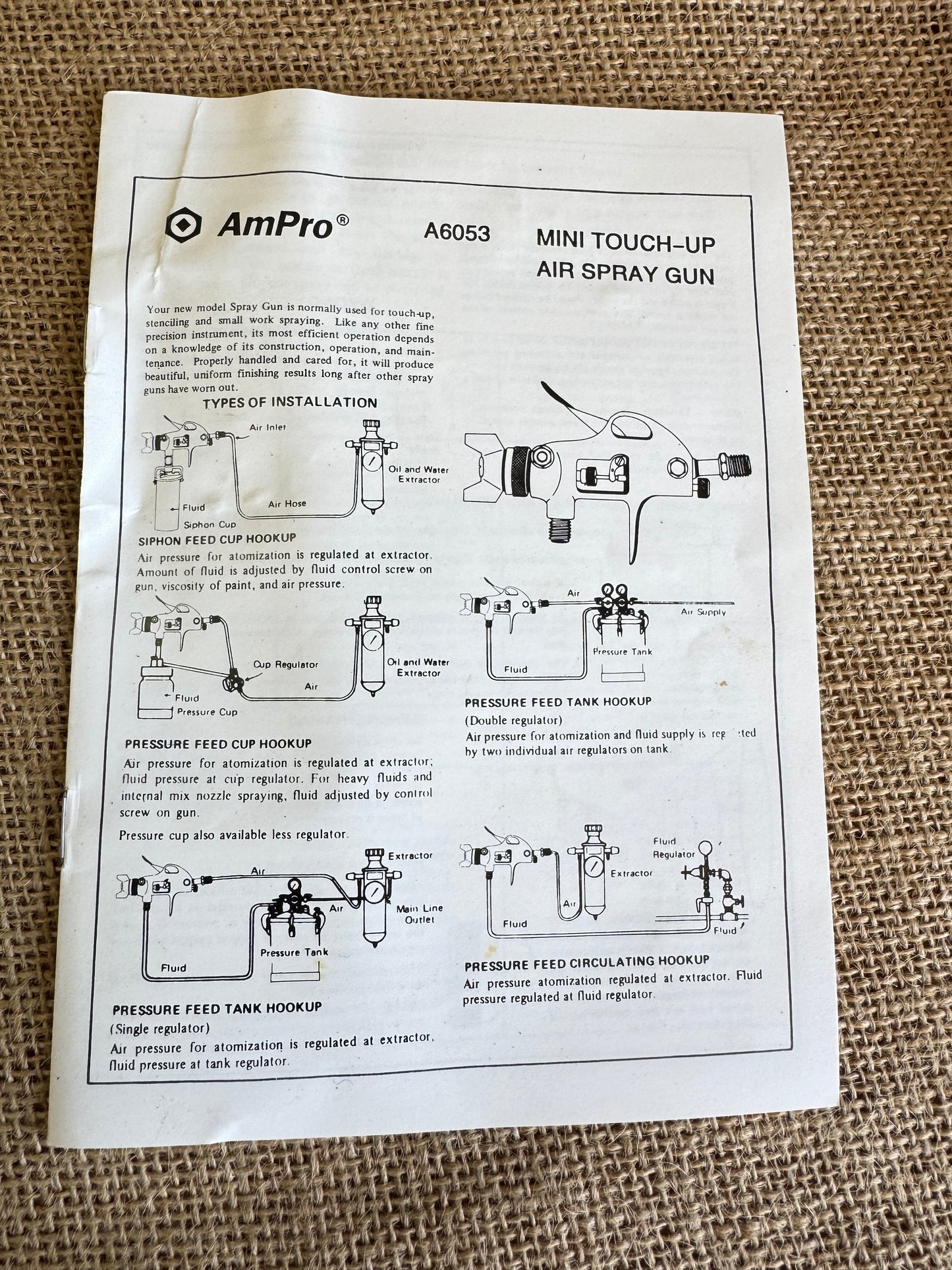 AmPro A6053 Mini Touch-Up Spray Gun