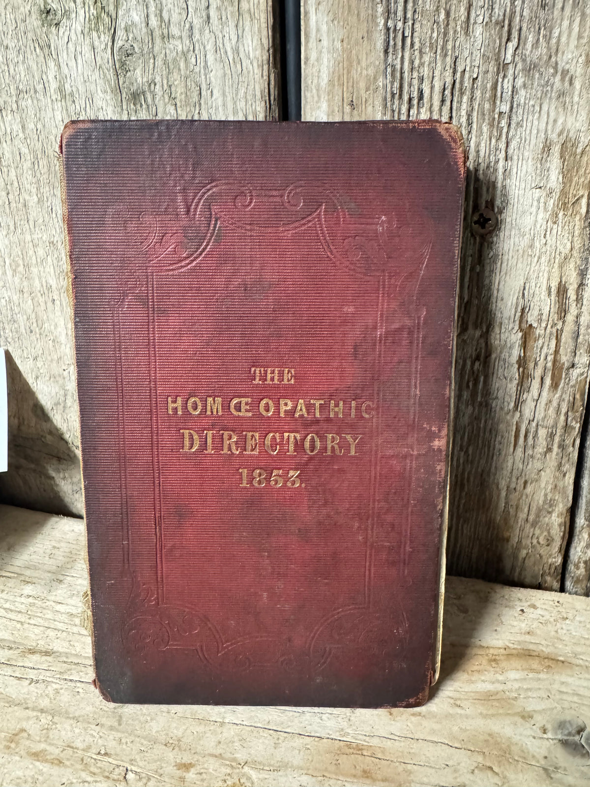 The Homeopathic Directory Book 1853