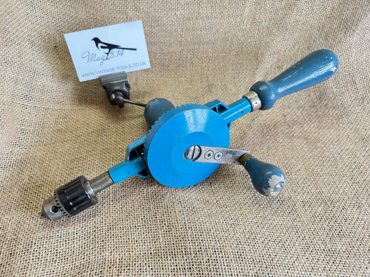 Vintage British Telecoms Engineer Blue Footprint Hand Drill