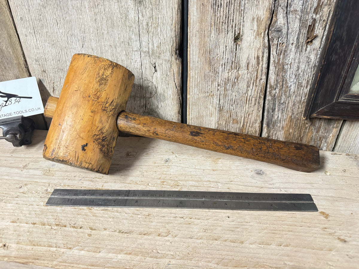 Vintage 24oz User Made Wooden Mallet