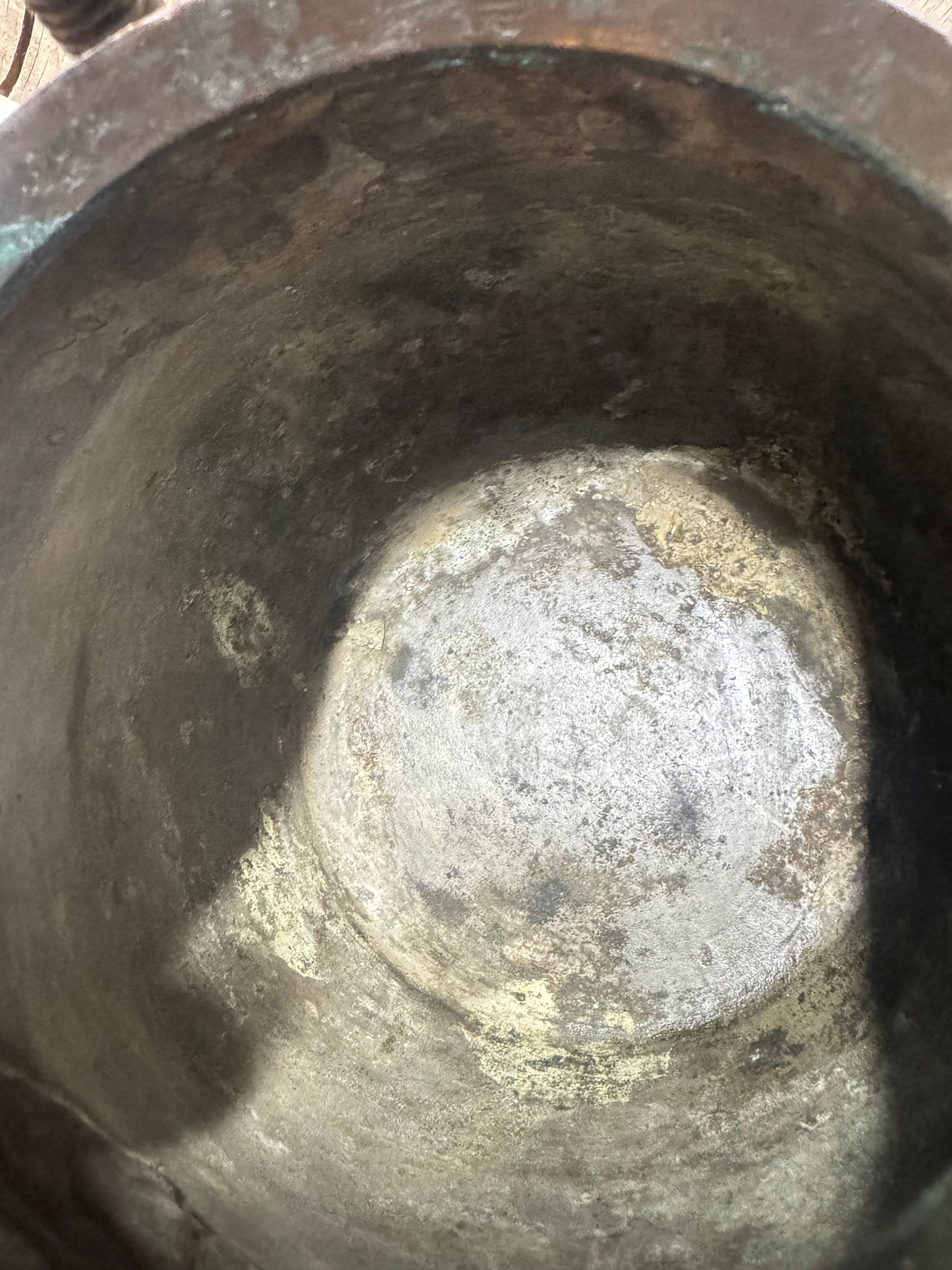 Antique Copper Glue Pot