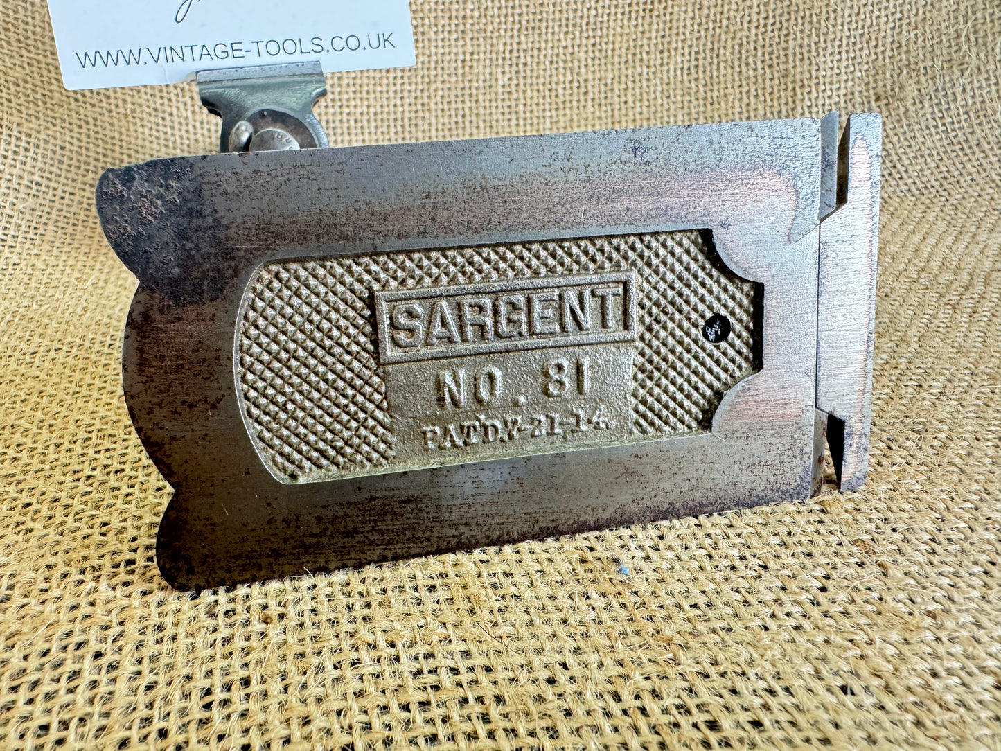 Vintage Sargent No 81 4 1/2” Side Rebate Plane